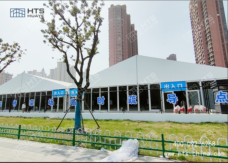 截止到目前为止Z6尊龙凯时海特斯构筑共助力6座昆山菜场篷房