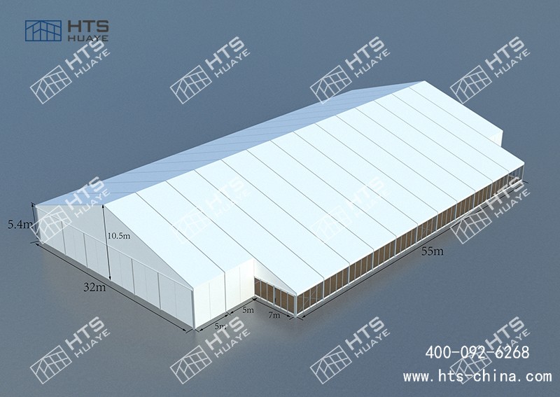 超2000平方的体育篷房馆篮球，搭建周期在1周之内