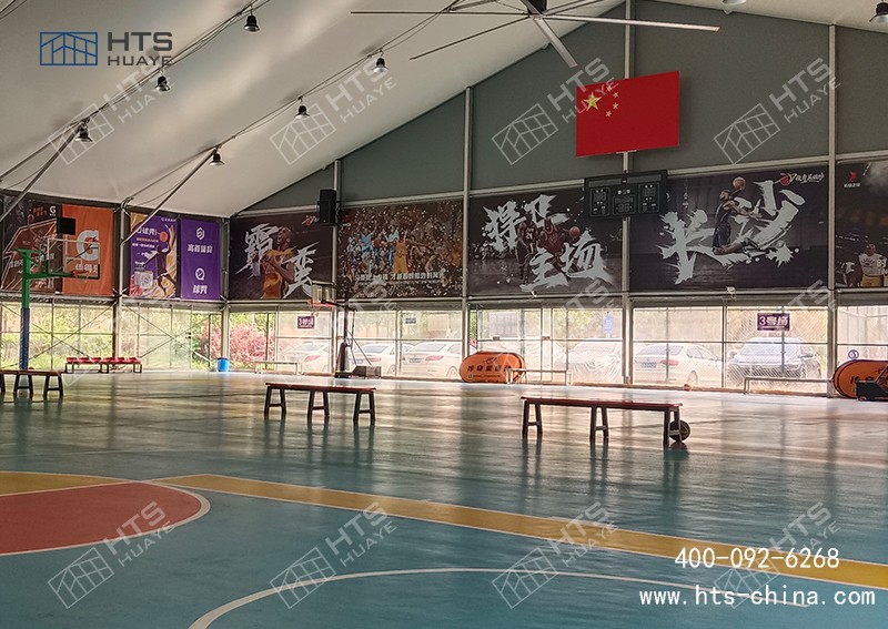 在湖南地域做的急剧装配式篮球场案例，保障看完让您心动