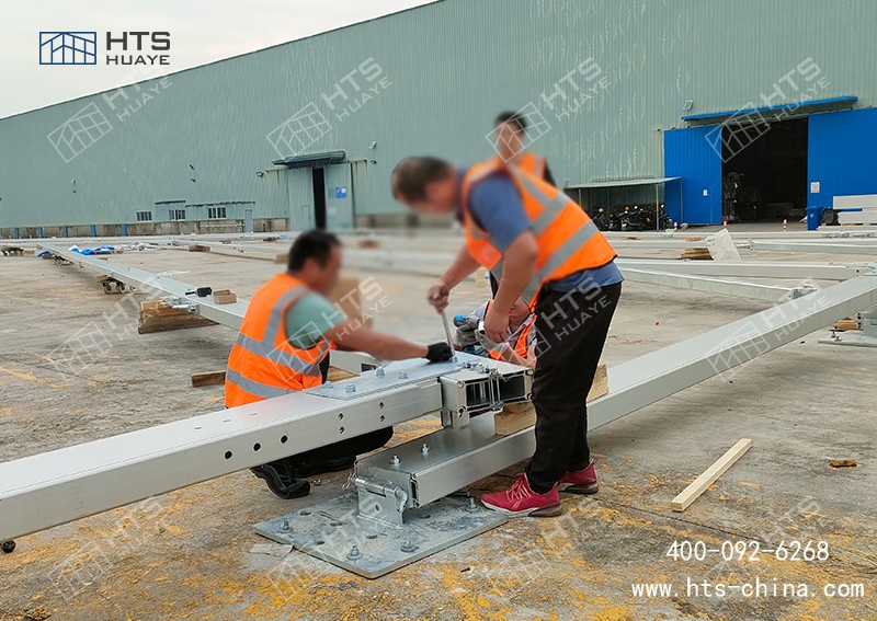 篷房式篮球馆配件都是工厂加工实现，现场进行拼接