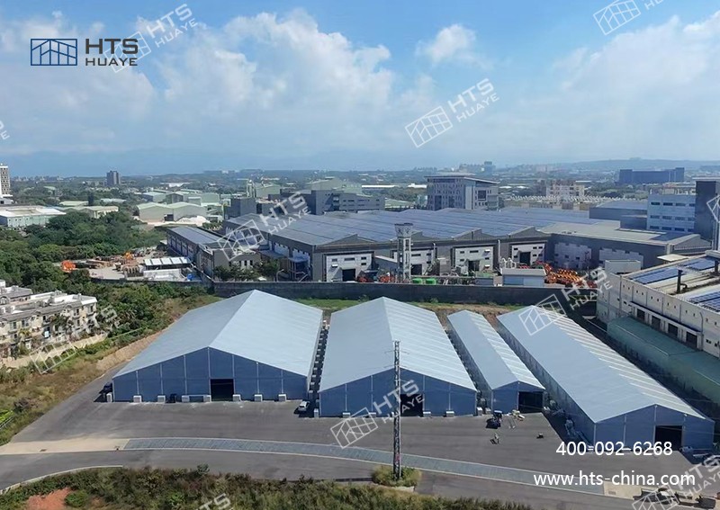 铝合金篷房仓库逐步代替传统钢结构仓储构筑
